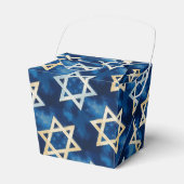 De ster van David Waterverf Blue Custom Bedankdoosjes (Voorkant Zijde)