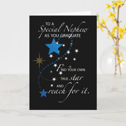 De Ster van de Afstuderen van de neef Kaart (Gele Bloem)