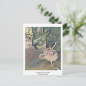 De ster van de ballet door Edgar Degas Briefkaart (Staand voorkant)