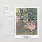 De ster van de ballet door Edgar Degas Briefkaart (Voorkant / Achterkant)