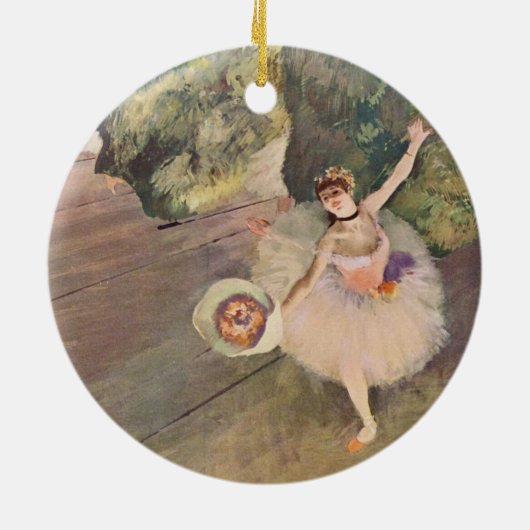 De ster van de ballet van Edgar Degas Keramisch Ornament (Achterkant)