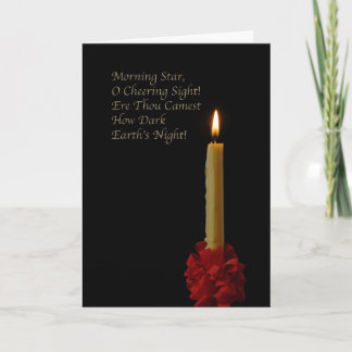 De Ster van de ochtend, Oh die Gezicht toejuichen Feestdagen Kaart