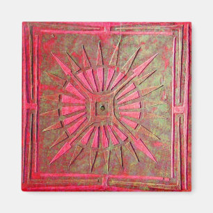 De STER van de OCHTEND, rode groen Magneet