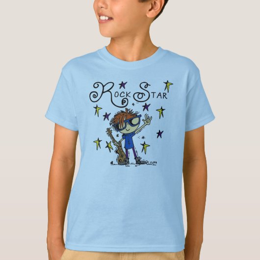 De Ster van de Rots van de Jongen van de T-shirt (Voorkant)