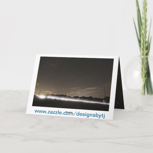 De Ster van de verjaardag Kaart (Achterkant)