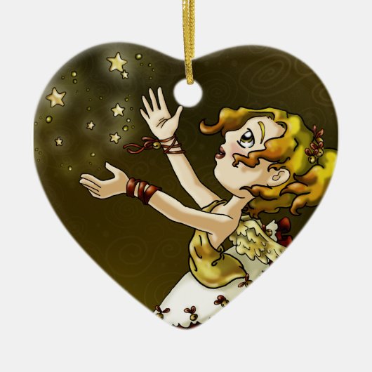 De Ster van het kenwijsje Keramisch Ornament (Voorkant)