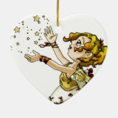 De Ster van het kenwijsje Keramisch Ornament (Achterkant)