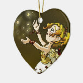 De Ster van het kenwijsje Keramisch Ornament (Links)