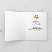 De Ster van Kerstmis van de priester Feestdagen Kaart (Binnen)