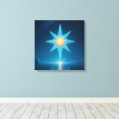 De Ster van Winterborn Canvas Afdruk (Insitu (Houten vloer))
