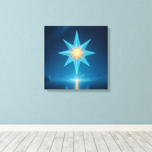 De Ster van Winterborn Canvas Afdruk (Insitu (Houten vloer))