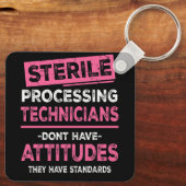 De steriele Verwerkingstechnici hebben geen ATTI Sleutelhanger (Achterkant)