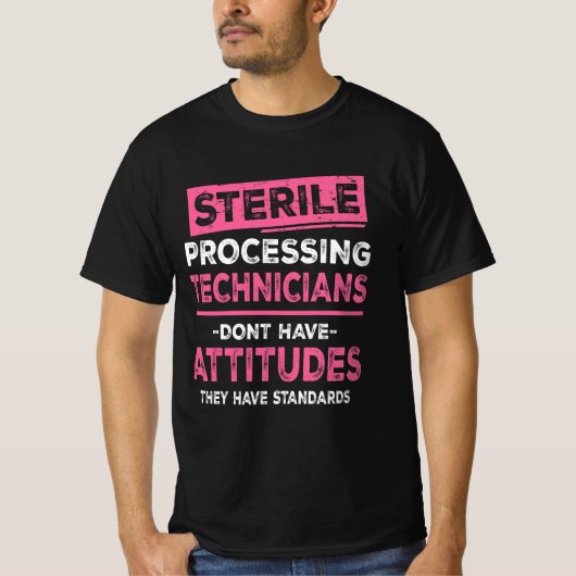 De steriele Verwerkingstechnici hebben geen ATTI T-shirt (Voorkant)