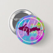 De sterke knoopspeld van UP Ronde Button 5,7 Cm (Voorkant /achterkant)