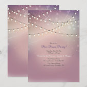 De sterke Lichten pre-Prom Uitnodiging van de Part (Voorkant / Achterkant)