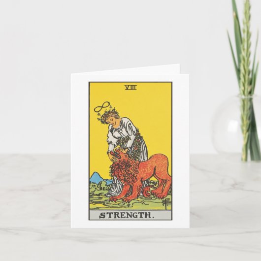 De Sterke tarotkaart - Rider Waite Smith tarot Kaart (Voorkant)
