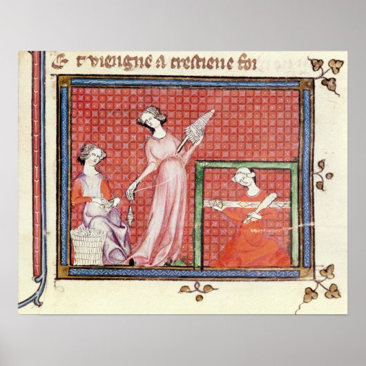 De sterke Vrouw van de Manuscripten die draaien Poster (Voorkant)