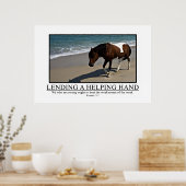 De sterken moeten de zwakken helpen poster (Keuken)