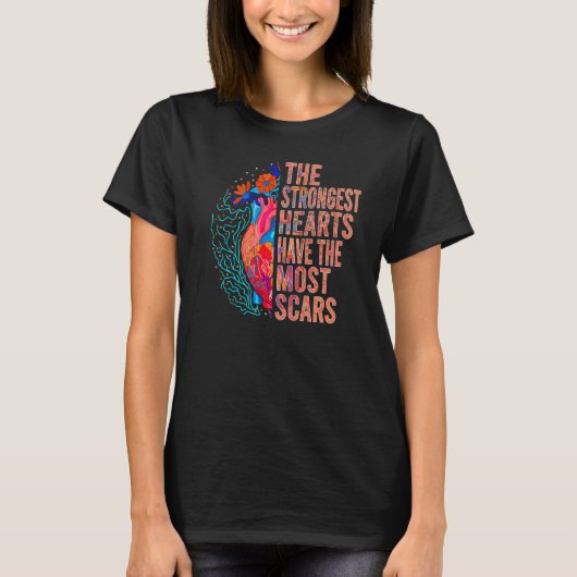 De sterkste harten hebben auto's met open hartchir t-shirt (Voorkant)