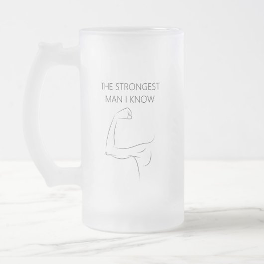 DE STERKSTE MAN DIE IK KEN MATGLAS BIERPUL (Links)