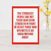 DE STERKSTE MENSEN KUNNEN GEZEGDEN UITDRUKKEN TR KAART (Gele Bloem)