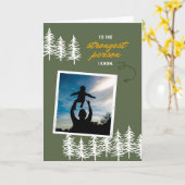 De Sterkste Persoon Die Ik Ken Vaderdagkaart Kaart (Gele Bloem)