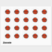 DE STERKTE VIERKANTE STICKER (Vel)