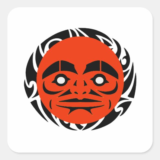 DE STERKTE VIERKANTE STICKER (Voorkant)
