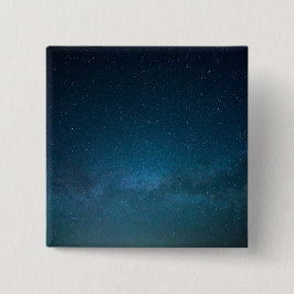 De sterren bij nacht vierkante button 5,1 cm