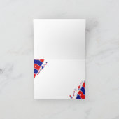 De sterren en de Strepen DANKEN U Bedankkaart (Binnen)