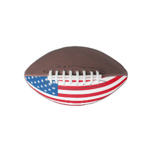 De sterren en de strepen van de Vlag van de V.S. American Football