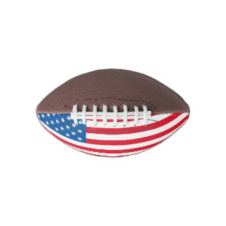 De sterren en de strepen van de Vlag van de V.S. American Football