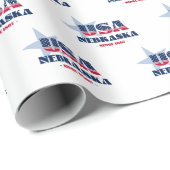 De sterren en strepen van Nebraska Cadeaupapier (Rol Hoek)