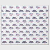 De sterren en strepen van New Mexico Cadeaupapier (Vlak)