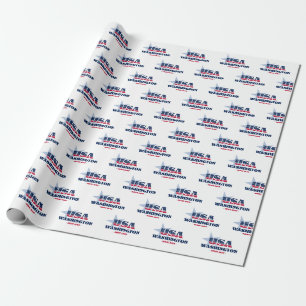De sterren en strepen van Washington Cadeaupapier