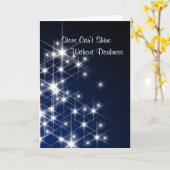 De sterren kunnen niet zonder de Aanmoediging van Kaart (Gele Bloem)