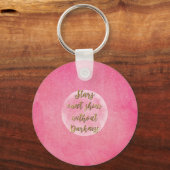 De "sterren kunnen niet zonder duisternis schijnen sleutelhanger (Voorkant)