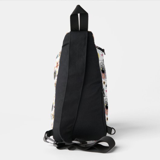 De sterren Patterned Canvas tas (Achterkant)