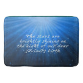 De sterren stralen helder op de geboorte van de li badmat (Voorkant)