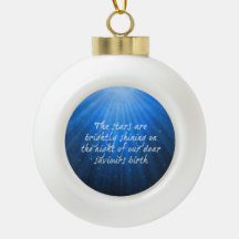 De sterren stralen helder op de geboorte van de li