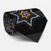 De sterren van David en Stripes Stropdas (Opgerold)