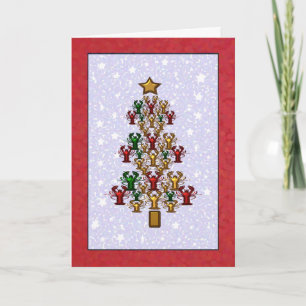 De Sterren van de Kerstboom van de Zeekreeft van Feestdagen Kaart