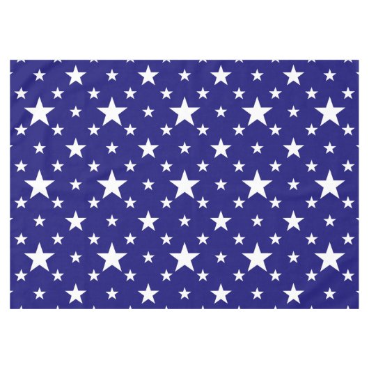De sterren van de partij op Blauw Tafelkleed (Voorkant (Horizontaal))
