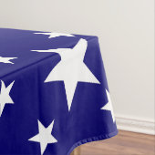 De sterren van de partij op Blauw Tafelkleed (Voorbeeld)