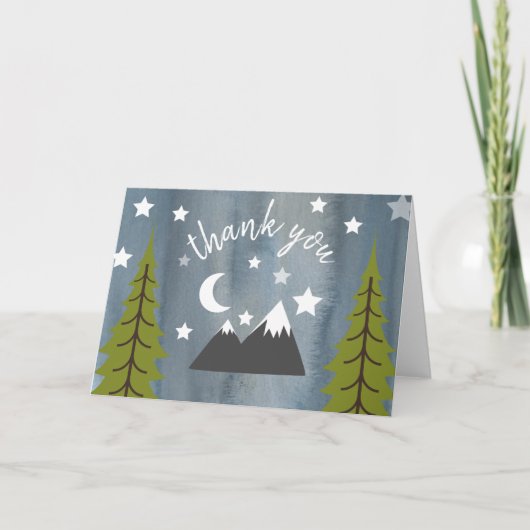 De Sterren van de Wildernis van de waterverf Bedankkaart (Voorkant)