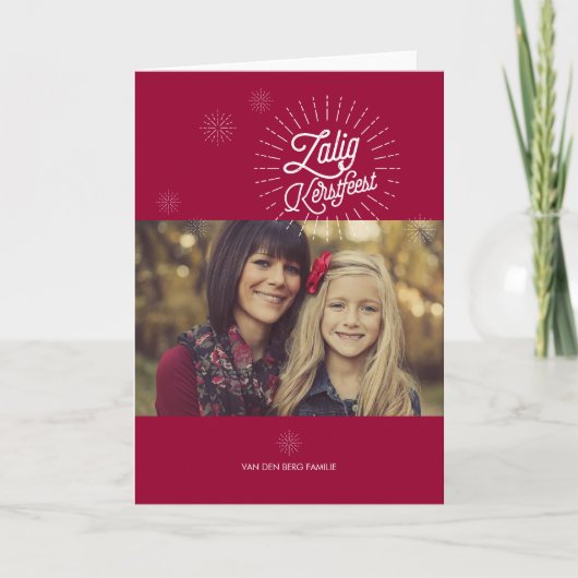 De sterren van Kerstmis Groet van de behtie Feestdagen Kaart (Voorkant)