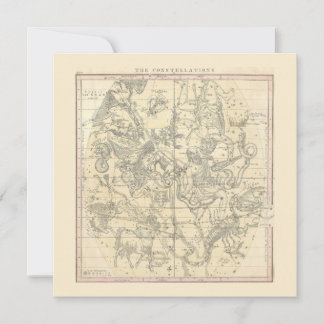 De sterrenbeelden (juli, augustus, september) kaart