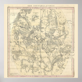 De sterrenbeelden (juli, augustus, september) poster