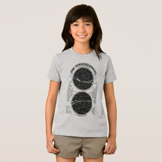 De sterrenbeelden Tri-Blend shirt (Voorkant volledig)