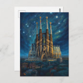 De sterrendroom van Gaudi | Barcelona Sagrada Fami Briefkaart (Voorkant / Achterkant)